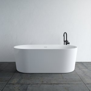 Takai 170 - 170x80 cm Bathtub, Slim Design, Glossy White