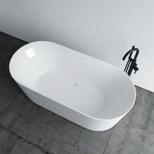 Takai 170 - 170x80 cm Bathtub, Slim Design, Glossy White