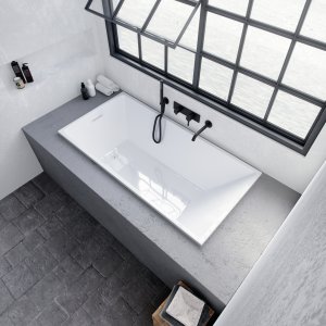 Pulcher Norma 1500 - Built-in bathtub 150x75 cm, Glossy White