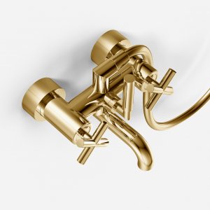 Fly Classic KR102 - MKII Tub Faucet, Natural Brass