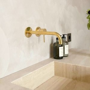 Semplice SHV502 - 1-lever basin mixer, Polished Brass Natural