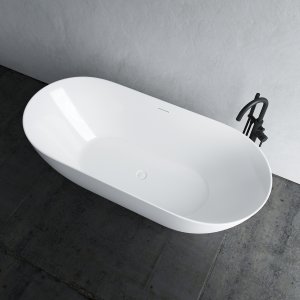 Coco 178 - 178x78 cm Bathtub, Slim Design, Glossy White