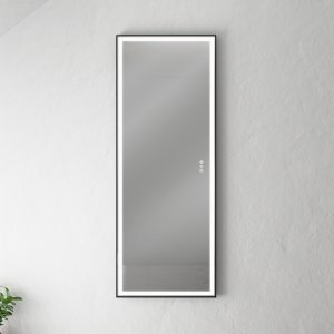 Pulcher® Soho Mirror PSM-1453 - 140x53.5 cm., mirror w/light and light control, matt black frame