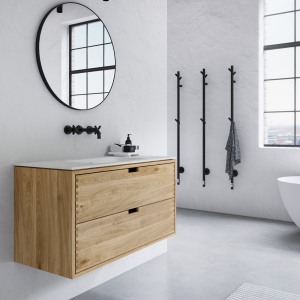 CPH Tapwork Soft 100 - Joinery furniture in Natural Oak incl. Mathvid SolidTec sink