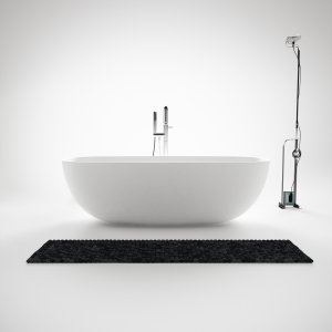 New Deep 180 - Bathtub 180x85, Solid Mathvid SolidTec®