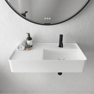 Coco 7R - Washbasin 70x35 cm, Mathvid SolidTec®