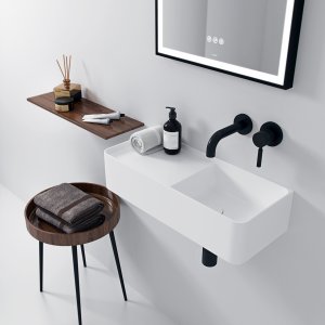 Coco 5R - Washbasin 60x25 cm, Mathvid SolidTec®