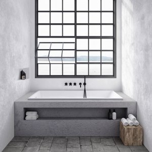 Pulcher Norma 1700 - Built-in bathtub 170x80 cm, Glossy White