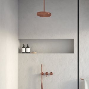 Semplice SBR801 S04 - XXL Rain DeLux Ø28 cm, Ceiling, PVD Brushed Copper