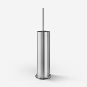 Classwell CW33 - Floor-standing toilet brush, brushed stainless steel