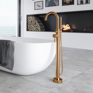 Semplice SBS600 - Freestanding tub fitting, PVD Brushed Copper