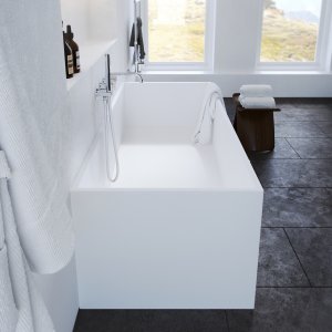 Frozen Tub 158 - Bathtub 158x68, Solid Mathvid SolidTec®