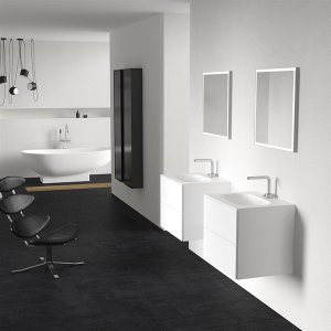 Block Soft 60 - Bathroom furniture 60x46 cm, Mathvid w/SolidTec® sink