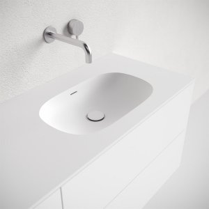 Block Soft 90R - Bathroom furniture 90x46 cm, Mathvid w/SolidTec® sink on the right