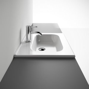 ArkiLife® Smart D 60 - 61x46.5 cm White porcelain sink