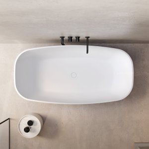 New Deep 162 - Bathtub 162x80, Solid Mathvid SolidTec®