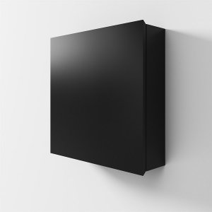 Copenhagen Front - 60x60x15 cm Wall cabinet, Matt black