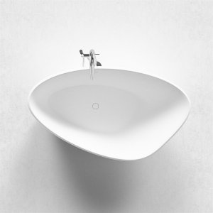 Spazio 192 - Bathtub 192x110, Solid Mathvid SolidTec®