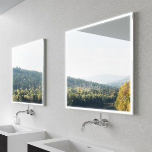 Kubic Light Dimmable 80x80 - LED mirror w/color regulation