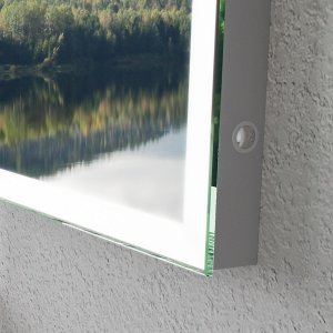 Kubic Light Dimmable 100x80 - LED mirror w/color regulation