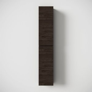 Copenhagen Front - 162x30x15 cm Tall cabinet, Smoked Black Oak