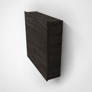 Copenhagen Front - 60x60x15 cm Wall cabinet, Smoked Black Oak