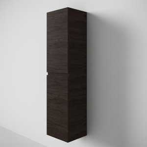 Copenhagen Front - 162x30x35 cm Tall cabinet, Smoked Black Oak