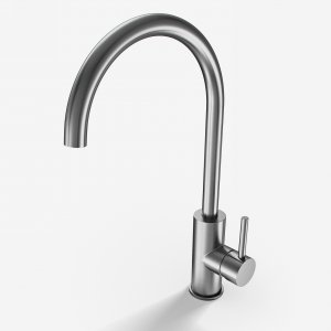 Classwell C06 - Kitchen mixer tap, Brushed Stainless Steel