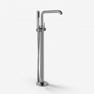 Semplice KB3 - Freestanding tub fitting, Brushed Stainless Steel