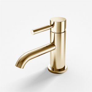 Semplice SHV101 - Washbasin fitting, Polished Brass Natural