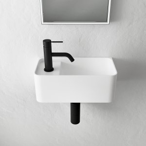 Coco 1R - Washbasin 36x18 cm, Mathvid SolidTec®
