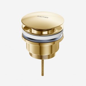 Pulcher Semplice Fly 1¼” - Universal bottom valve, Natural Brass