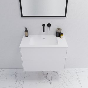 Pulcher Mood 80 Soft - Bathroom furniture 80x46 cm, Mathvid w/ SolidTec® sink