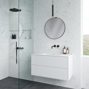 Pulcher Mood 100 Soho - Bathroom furniture 100x46 cm, Mathvid w/ SolidTec® sink