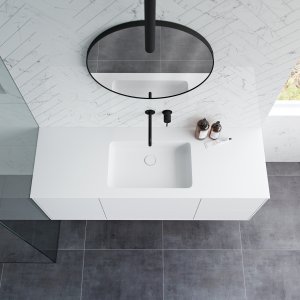Pulcher Mood 140 Soho - Bathroom furniture 140x46 cm, Mathvid w/ SolidTec® sink