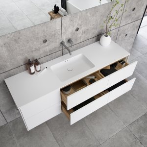 Pulcher Mood 160 Soho - Bathroom furniture 160x46, Mathvid SolidTec®