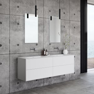Pulcher Mood 160D Soho - Bathroom furniture 160x46 cm, Mathvid w/ SolidTec® sink